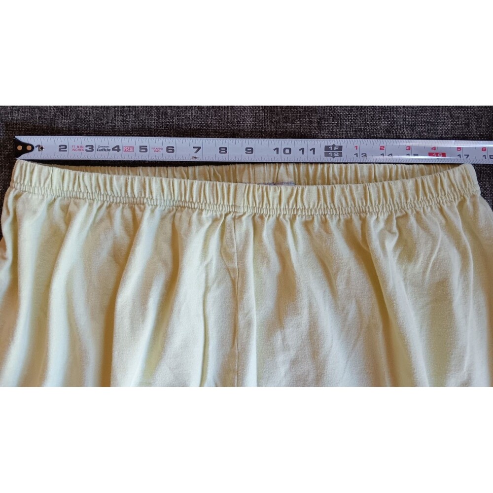 Pants 2XL Womans Light Melon Green Casual Yoga Capris Butterfly Elastic Waist - Picture 7 of 8